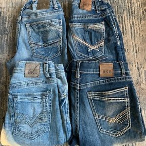 BKE boys jeans 4 pairs size 14